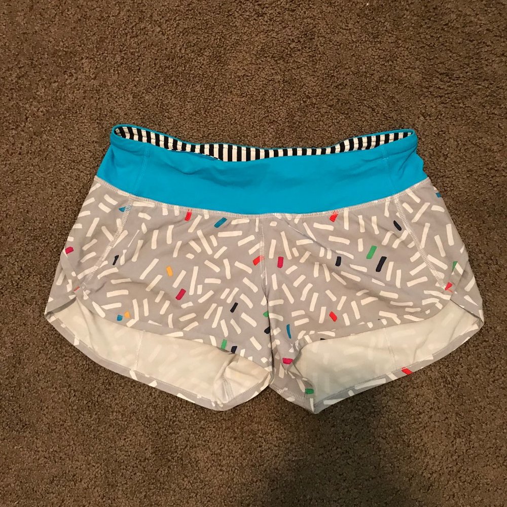 SEAWHEEZE Lululemon Speed Shorts - Squiggle / 2015